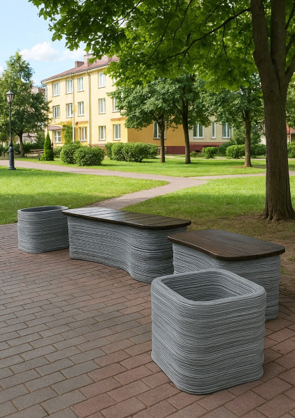 Скамейка «Радуга»